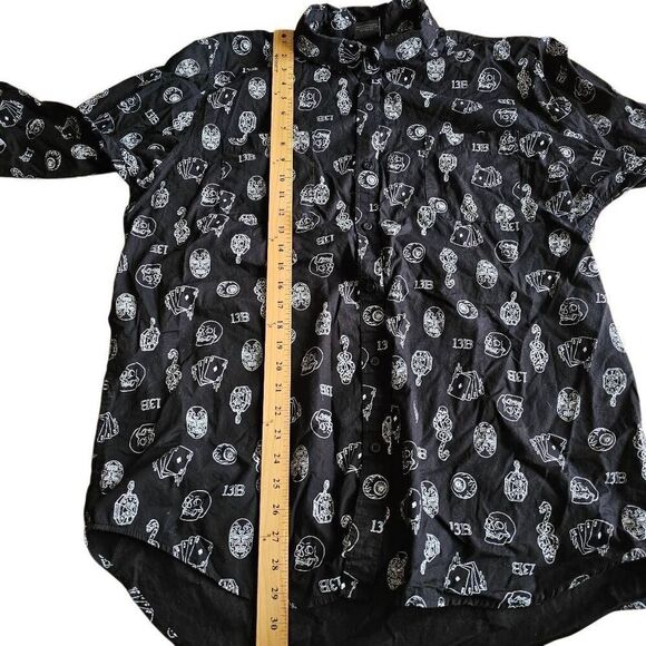 Hot topic Harry potter Sz XXL knockturn Alley icon long sleeve button up shirt - Picture 5 of 9